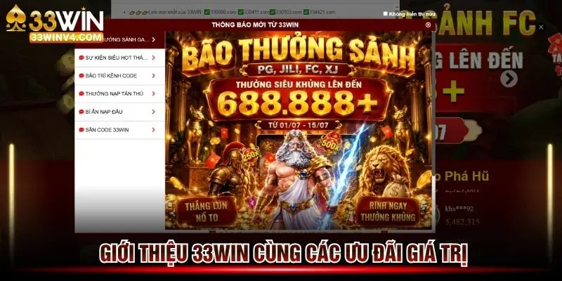 Giới thiệu 33win cùng các ưu đãi giá trị