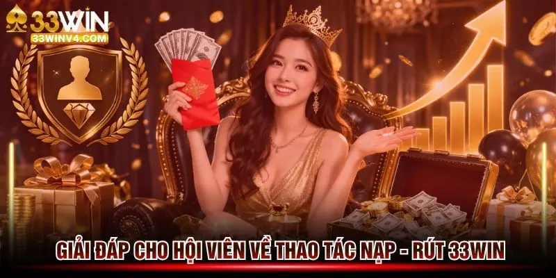 Hỗ trợ thắc mắc thao tác nạp rút tiền tại 33win